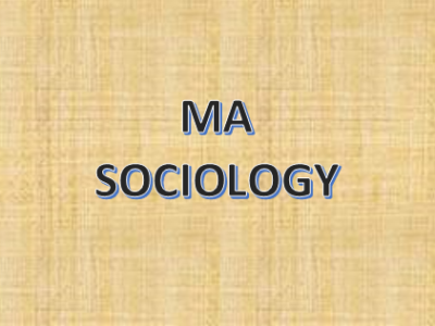 MA (Master of Arts) – Sociology