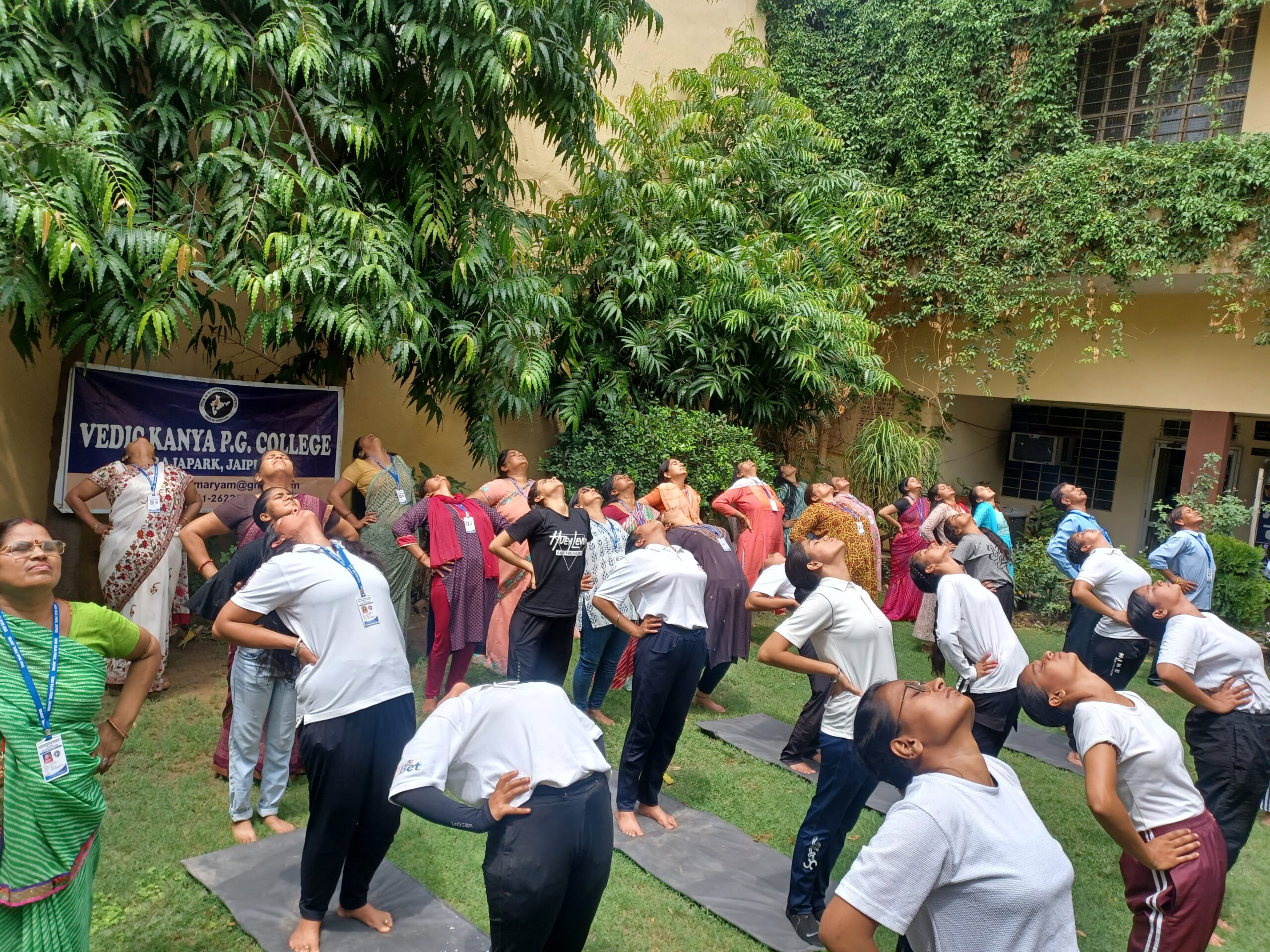 Yoga Day Celebration at Vedic Kanya PG College