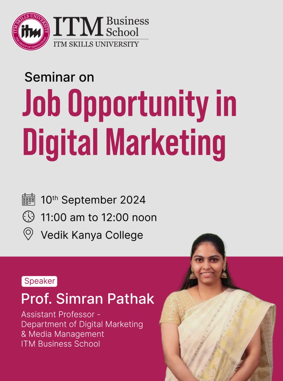 Seminar on job opportunities in digital marketing